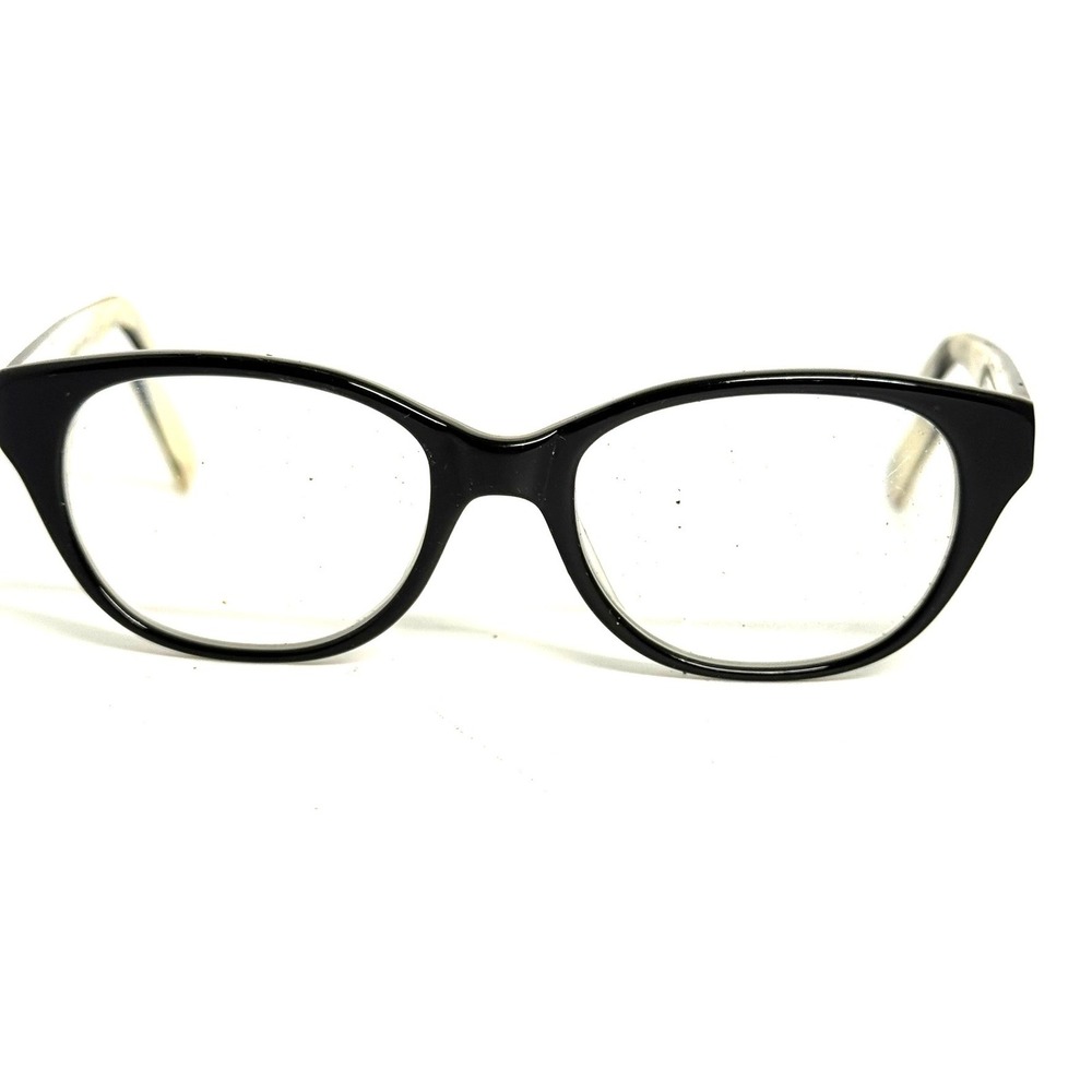 Bevel Nutmeg 3667 BI Eyeglasses Black Cream Cat Eye Frames 48-17 Japan